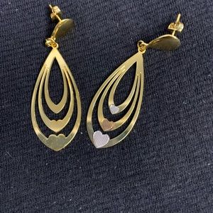 Earrings laminated gold 18k CRACCO Brand🦄